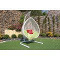 Forme d&#39;oeufs Patio extérieur Jardin Chaise à osier Swing Poly Rattan Hamac